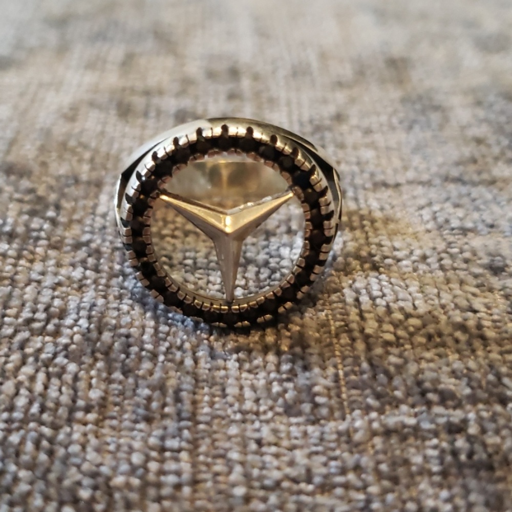 Mercedes Italian silver ring